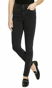 Pantalones de mezclilla ajustados elásticos de tiro alto Mollie para mujer Buffalo David Bitton, negros 8/29 - Imagen 1 de 3