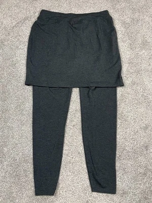 Eileen Fisher Leggings Womens Medium Gray Jersey Stretch Skirt Pant Ankle Lounge - Image 1 of 4