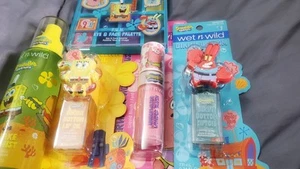 Bob Esponja Pantalones Cuadrados Wet N Wild Edición Limitada Aceite Labial. Sombra de ojos y más - Imagen 1 de 2