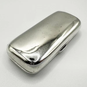 VICTORIAN OBLONG BOX STERLING SILVER BIRMINGHAM 1884 DAVID & LIONEL SPIERS - Picture 1 of 7