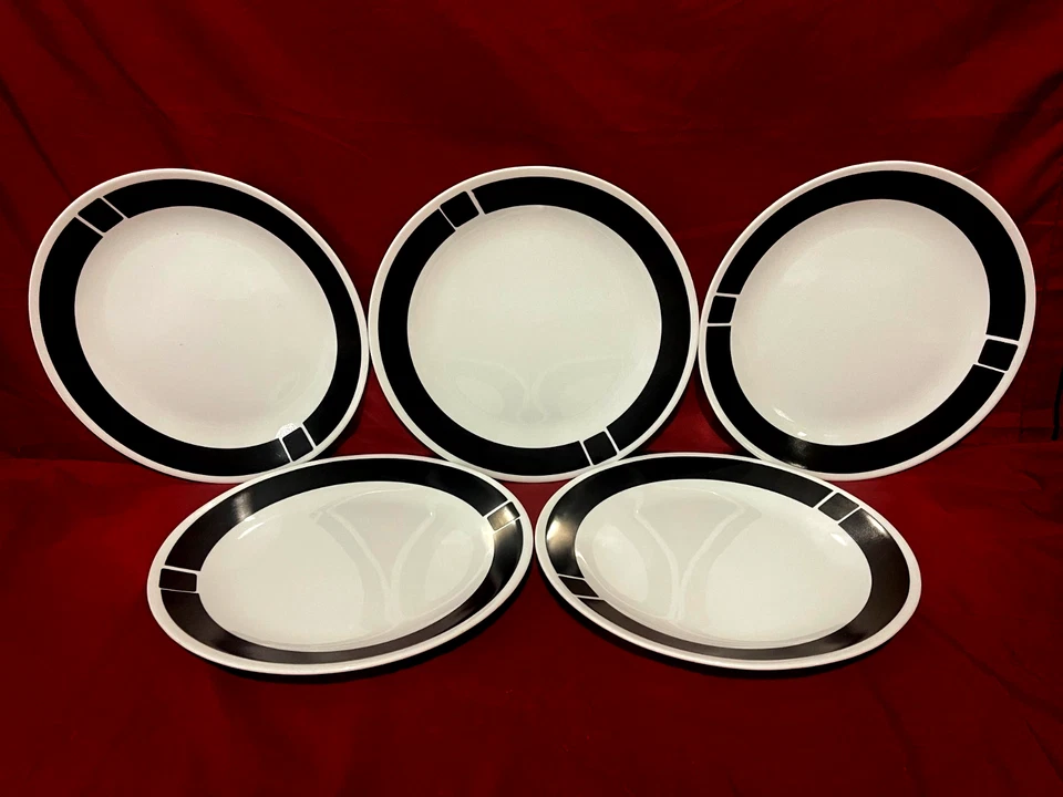 Corelle Urban черный набор из 5 обеденных тарелок 10 1/4 дюйма США - Изображение 1 из 1