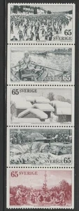 Svezia 1972 Sc # 994-98 MLH OG - Foto 1 di 1
