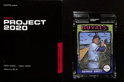 2020 TOPPS PROJECT 2020 #232 GEORGE BRETT - KANSAS CITY ROYALS - JOSHUA VIDES - Image 1 of 2