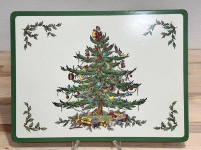Árvore de Natal Pimpernel acabamento de luxo com apoio de cortiça 4 peças Placemats 15 3/4”x11 3/4” - Imagem 1 de 4
