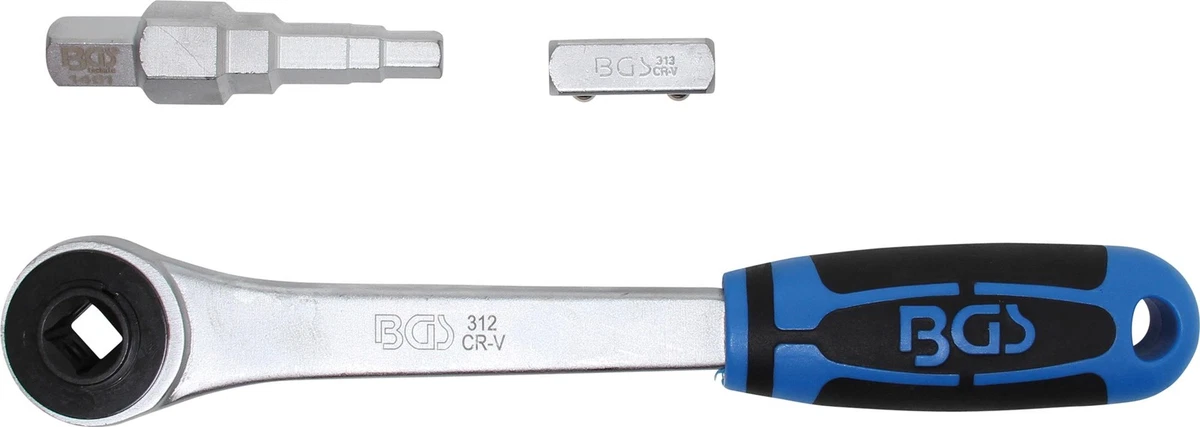 NEO Profi Stufenschlüssel 1/2 Zoll (12,5 Mm), 5-Stufig Aus Chrom-Vanadium-Stahl, 130 Mm Lang, Für Sanitär- Und Installationsarbeiten