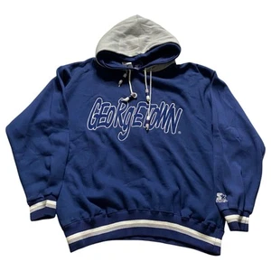 NUEVO CON ETIQUETAS Sudadera con Capucha Dúo Starter de Colección Georgetown University Hoyas Grande - Imagen 1 de 7