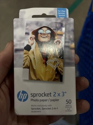HP Sprocket Zink Photo Paper 2x3" for HP Sprocket Photo Printers, 50 Sheets - Image 1 of 3