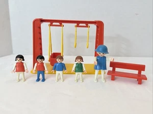 Playmobil Columpio Set #3552 Parque Infantil con Niños - Vintage 1983 - 100% Completo - Imagen 1 de 9