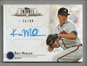 2014 Tribute Baseball Autograph #TA-KME Kris Medlen 90/99 AUTO - Picture 1 of 2