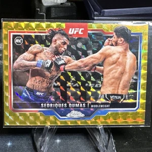 2025 Topps cromo UFC SEDRIQUES DUMAS ROOKIE ORO REFRACTOR GEOMÉTRICO SP #/50 - Imagen 1 de 2