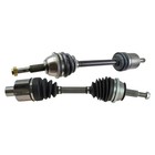 Front Driver and Passenger Side CV Axle Shaft Assembly Neoprene Boots Moly Gr...
