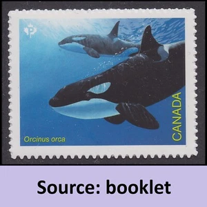 Canada 3332 Endangered Whales orcinus Orca P single MNH 2022 - Picture 1 of 1