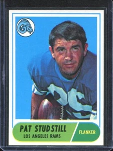 1968 Topps Football # 156 Pat Studstill (NM-MT) Near Mint to Mint - Picture 1 of 2