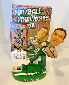 San Jose Sabercats Ben Nelson Wackelkopf AFL Football Sammlerstück Neu im Karton signiert - Bild 1 von 8