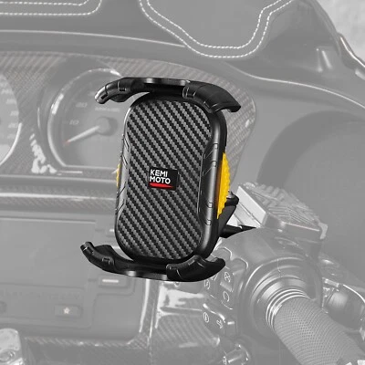 Universal Motorcycle  Handlebar Phone Holder Adjustable 360° Swivel Ball Design - Image 1 of 4