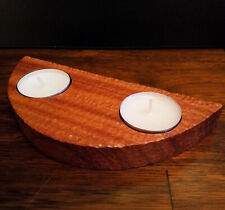Teelichthalter Kerzenhalter Holz Cumaru Handwerkskunst rustikal Deko Geschenk