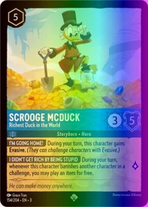 Scrooge McDuck - Richest Duck in the World (154/228) Into the Inklands LP FOIL - Picture 1 of 1