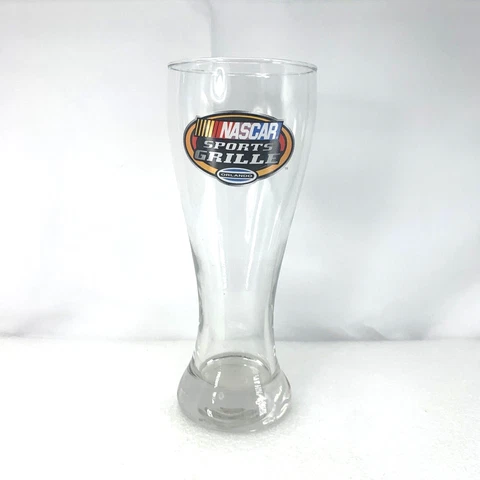 Nascar Sports Grille Orlando Florida Beer Pilsner Tumbler Clear Glass Cover