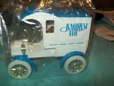 Ertl #9108 "Ragbrai XVII" Ford 1905 Delivery Van Die Cast Coin Bank (MIB) - Image 1 of 4