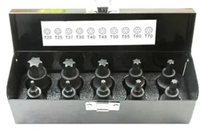 US PRO 1/2 Drive Impact Torx Socket Set T20-T70 2087 Star Bit Us pro Industrial - Picture 1 of 2