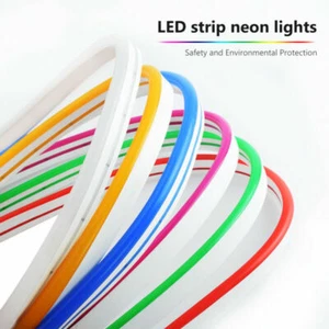 SMD2835 Flexible LED Strip Waterproof Neon Lights Silicone Tube 1m-5m Lamp DC12V - Picture 1 of 20