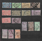 BELGIUM 1923-40 -ZNo Q1.. Set of 16 stamps -  Coat of Arms