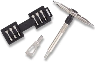 Compact Ratcheting Multi-Tool - EDC Set with Ratcheting Locking Hex T-Way Wrench - Image 1 of 4
