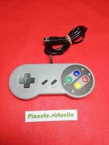 MANETTE  CONTROLLER TYPE SNES SUPER NINTENDO USB  🌟 - Picture 1 of 4