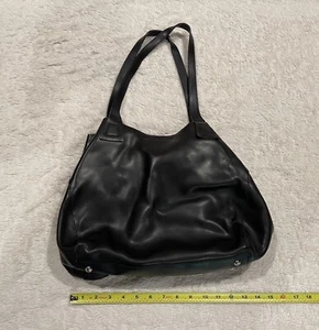 Vintage Nicoli Women’s Black Hobo Shoulder Bag Made In Italy - Picture 1 of 7