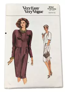 Very Easy, Very Vogue Sewing Pattern #9707 Size 12-14-16 Misses' Dress UNCUT - Picture 1 of 2