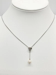Tasaki Pearl Necklace Akoya Pearl 6.6mm Silver925 3.6g Japanese Pearl - Picture 1 of 8