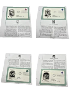 Geometric Snowflakes FDC First Day of Issue Envelopes / Stamps w/ Card - Picture 1 of 5