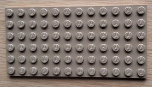 Lego Platte 3028 Bauplatte Grundplatte dunkel beige 6x12 Zubehör Basic - Bild 1 von 1