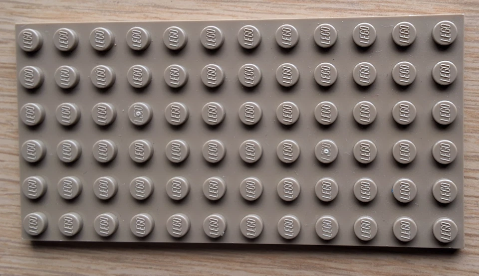 Lego Platte 3028 Bauplatte Grundplatte dunkel beige 6x12 Zubehör Basic - Bild 1 von 1