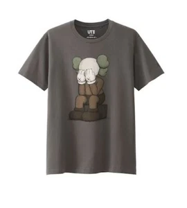 KAWS x Uniqlo Passing Through Tee Grey Color T-shirt Size X-large (Asia Sizing) - Picture 1 of 2