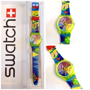 Swatch Gent Nuovo NOS Fifth Shift GJ110 1994 Vintage Orologio da polso Anni 90 - Imagen 1 de 10