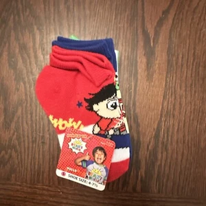 Ryans World 5 Pack Socks Size 4-7 1/2 - Picture 1 of 1