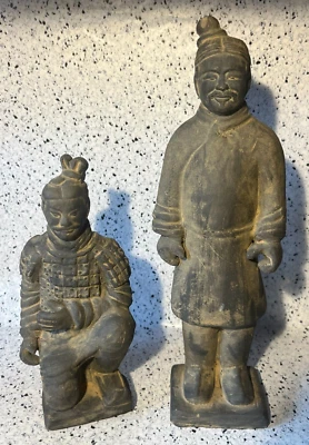 De colección Guerreros de Terracota del Ejército de Soldados Qin Shi Huang ~ 10" y 7" Foto 1 de 4