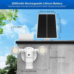 SANSI LED Motion Sensor Solar Light Outdoor IP65 Waterproof Security Lamp Garden - Picture 1 of 7