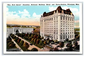 Fort Garry Canadian National Railway Hotel Winnipeg Manitoba UNP WB Postkarte W2 - Bild 1 von 2