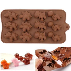 Hot Sale - 4pcs Dinosaur Ice Cube Mould Silicone Jelly Chocolate Mould - Picture 1 of 12