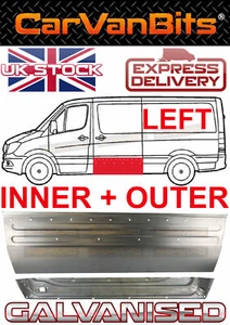 FÜR MERCEDES SPRINTER VW CRAFTER 06-18 SEITENSCHIEBETÜR REPARATUR KAROSSERIE ROSTBLECH - Bild 1 von 10