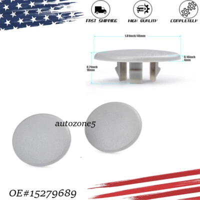 2 PIEZAS Para Cadillac Escalade ESV GMC Yukon Gris Reposabrazos Trasero Asiento Perno Cubierta Tapa Foto 1 de 4