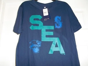 NEW Fanatics SEATTLE Baseball Short Sleeved Shirt Size Medium Women's - Picture 1 of 2
