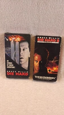 Die Hard & Die Hard 2: Die Harder VHS Video Lot CBS Fox John McClane Action VTG - Image 1 of 4