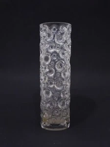 Jarrón de vidrio de diseño de la era espacial - Vintage alrededor de 1970 - 24 cm - Burbujas de aire - Imagen 1 de 4