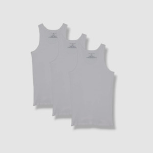 $41 Tommy Hilfiger Men's 3-Pack White Tagless Tank Tops Cotton Undershirts L