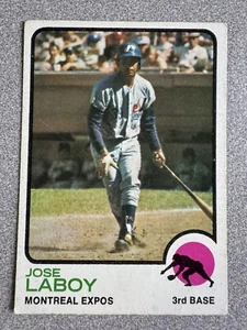 1973 Topps Jose Laboy High Number Short Print Card #642 Montreal Expos - Picture 1 of 2