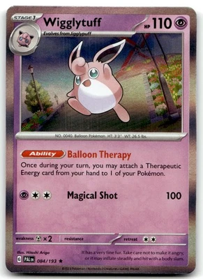 Wigglytuff 084/193 SV02: Paldea Evolved Rare Holo Pokemon TCG LP - Image 1 of 2