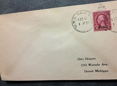 US Navy Postal Cover  Battleship USS New York W/ Scotts # 671 Stamp - Image 1 of 3
